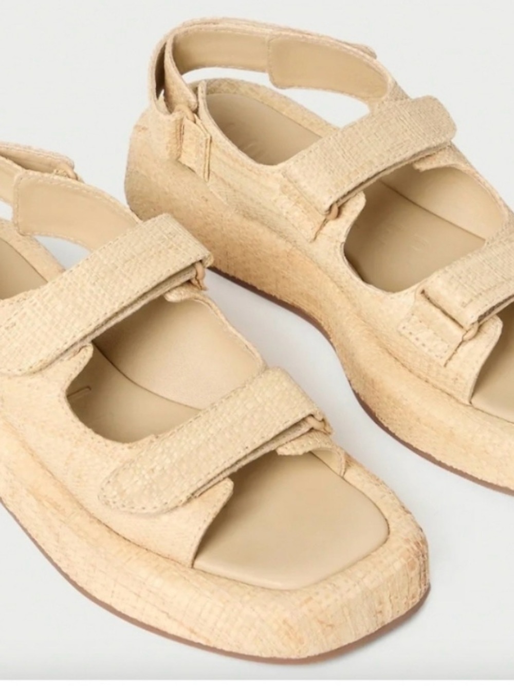 Loeffler Randall Blaise Raffia Platform Sandal Size 8 View 2